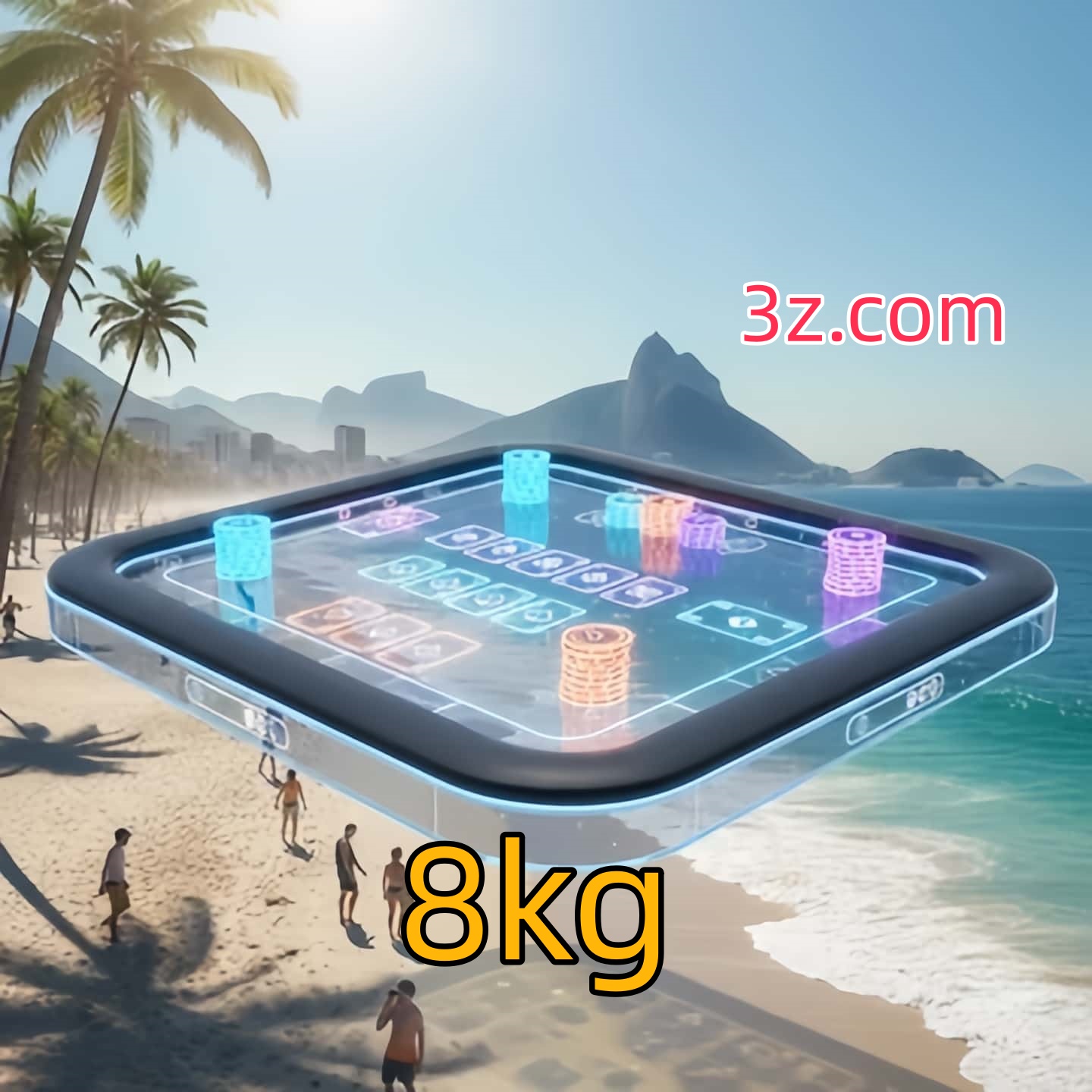 Sinta a adrenalina dos jogos de cassino com 8kg